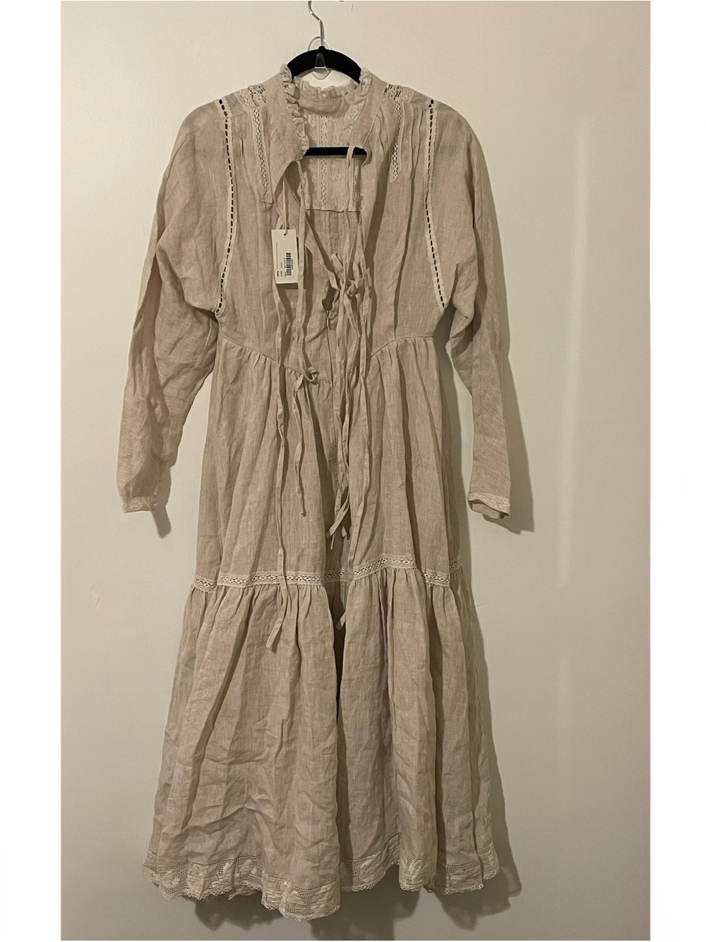 Linnennaive Beverly 31 Victorian Linen Dress Size Small New With Tags - Picture 5 of 7